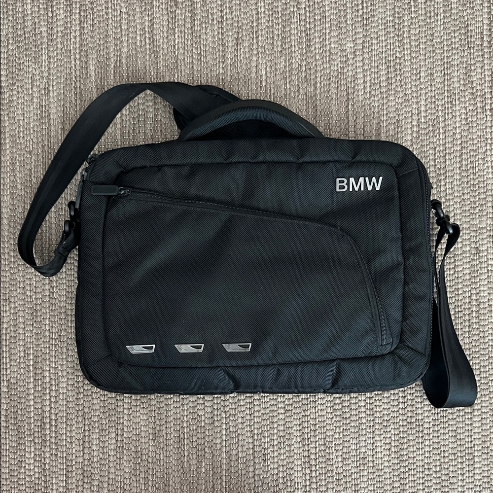 BMW Modern Messenger Laptop Bag in Black